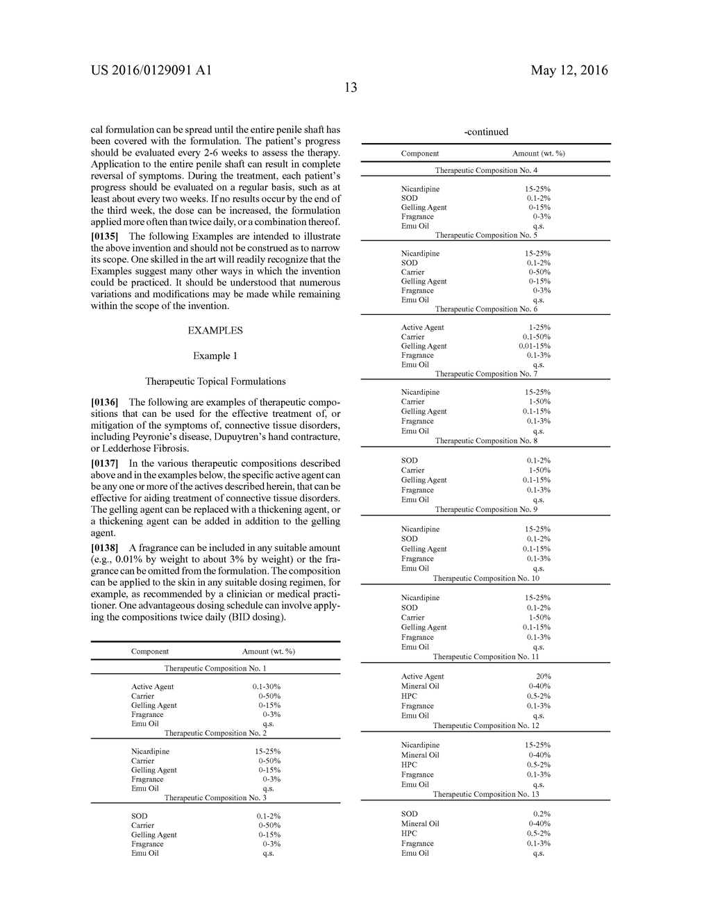 TOPICAL THERAPEUTIC FORMULATIONS - diagram, schematic, and image 14