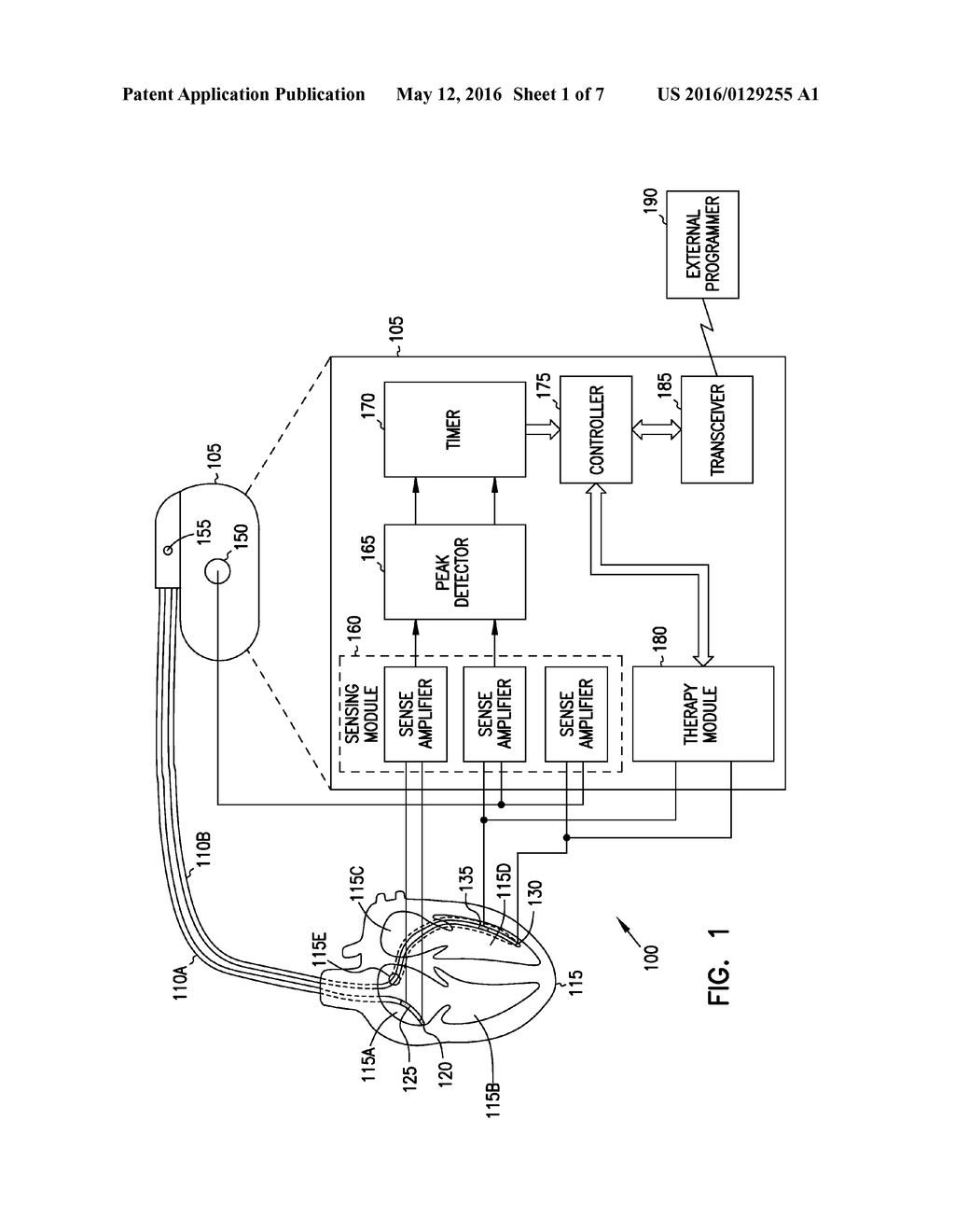 CARDIAC RHYTHM MANAGEMENT SYSTEM SELECTING BETWEEN MULTIPLE SAME-CHAMBER     ELECTRODES FOR DELIVERING CARDIAC THERAPY - diagram, schematic, and image 02