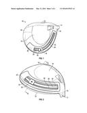 GOLF CLUB HEAD WITH ADJUSTABLE CENTER OF GRAVITY diagram and image