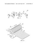 PATTERNED APERTURED WEBS AND METHODS FOR MAKING THE SAME diagram and image