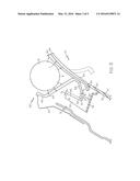 SIDE PILLAR ASSEMBLIES WITH MULTI-SURFACE RETENTION STRUCTURES FOR SIDE     AIRBAGS diagram and image