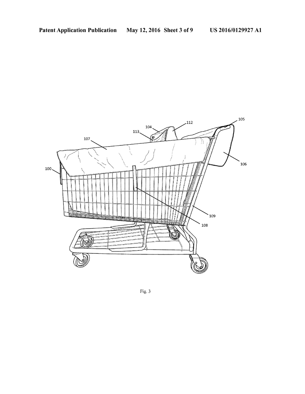 Method and Apparatus for Protecting the Contents of a Shopping Cart - diagram, schematic, and image 04