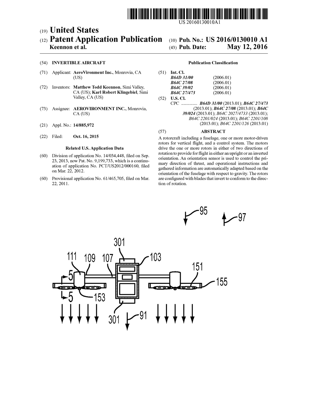 INVERTIBLE AIRCRAFT - diagram, schematic, and image 01