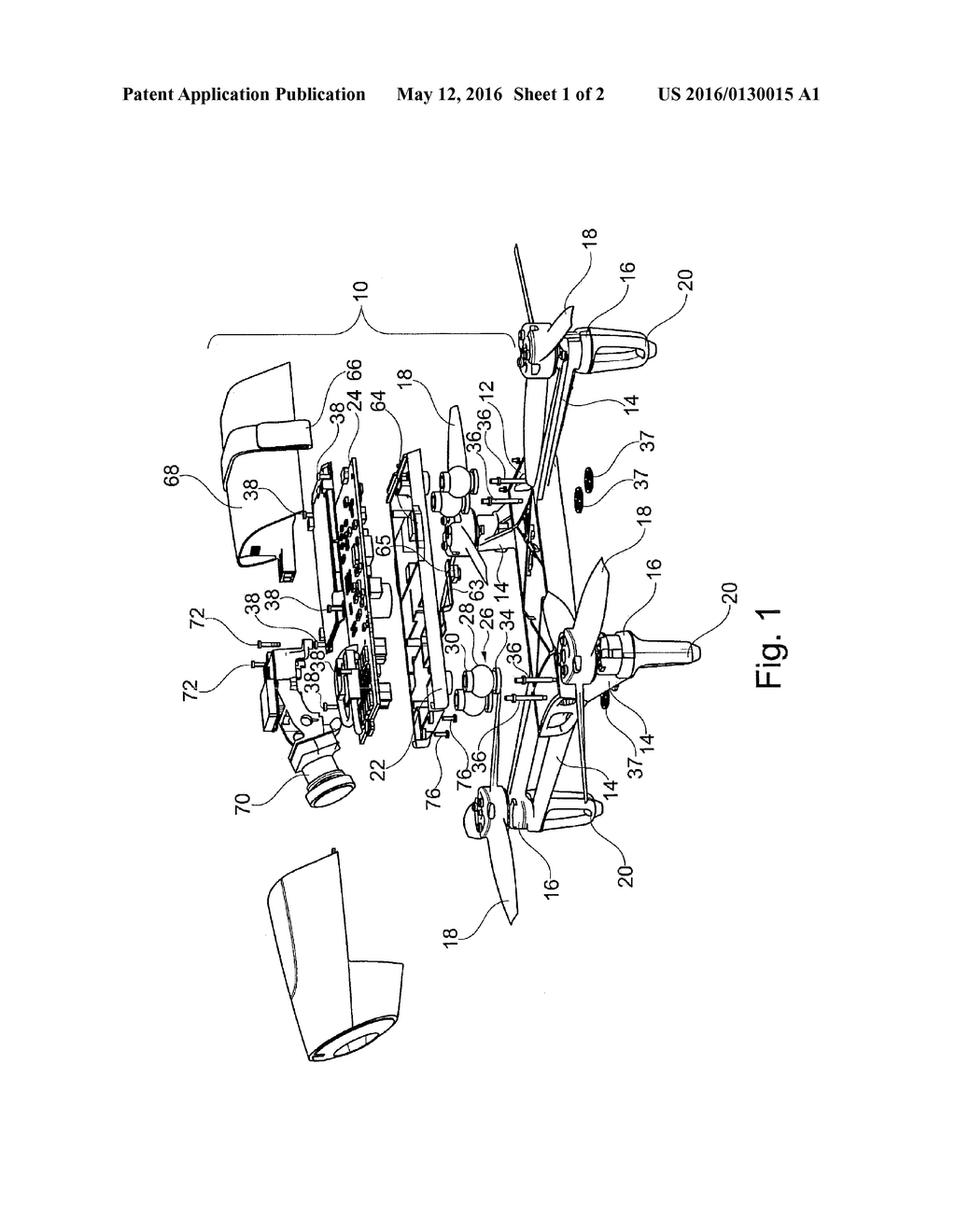 UNIVERSAL MOUNTING PANEL FOR A ROTARY-WING DRONE - diagram, schematic, and image 02