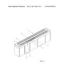 LABORATORY AUTOMATION SYSTEM WITH COATING TAPE INTERPOSED BETWEEN AN     AUTOMATIC CONVEYOR BELT AND A SLIDING PROFILE, AND A METHOD OF APPLYING     SAID COATING TAPE diagram and image