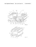 LABORATORY AUTOMATION SYSTEM WITH COATING TAPE INTERPOSED BETWEEN AN     AUTOMATIC CONVEYOR BELT AND A SLIDING PROFILE, AND A METHOD OF APPLYING     SAID COATING TAPE diagram and image