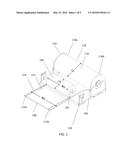 A STAND FOR SELF CONTAINED CARTRIDGE AND METHOD FOR MANUALLY DISPENSING AN     EXPANDABLE CUSHIONING WRAP diagram and image