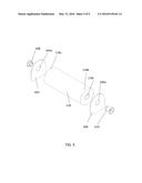 A STAND FOR SELF CONTAINED CARTRIDGE AND METHOD FOR MANUALLY DISPENSING AN     EXPANDABLE CUSHIONING WRAP diagram and image