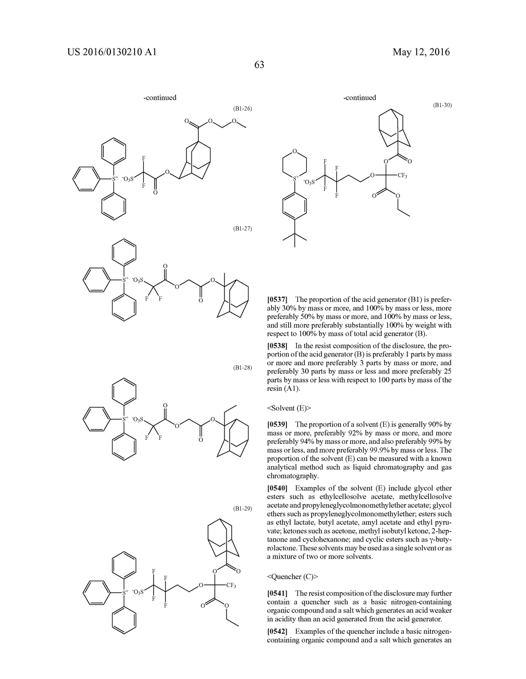 COMPOUND, RESIN, RESIST COMPOSITION AND METHOD FOR PRODUCING RESIST     PATTERN - diagram, schematic, and image 64
