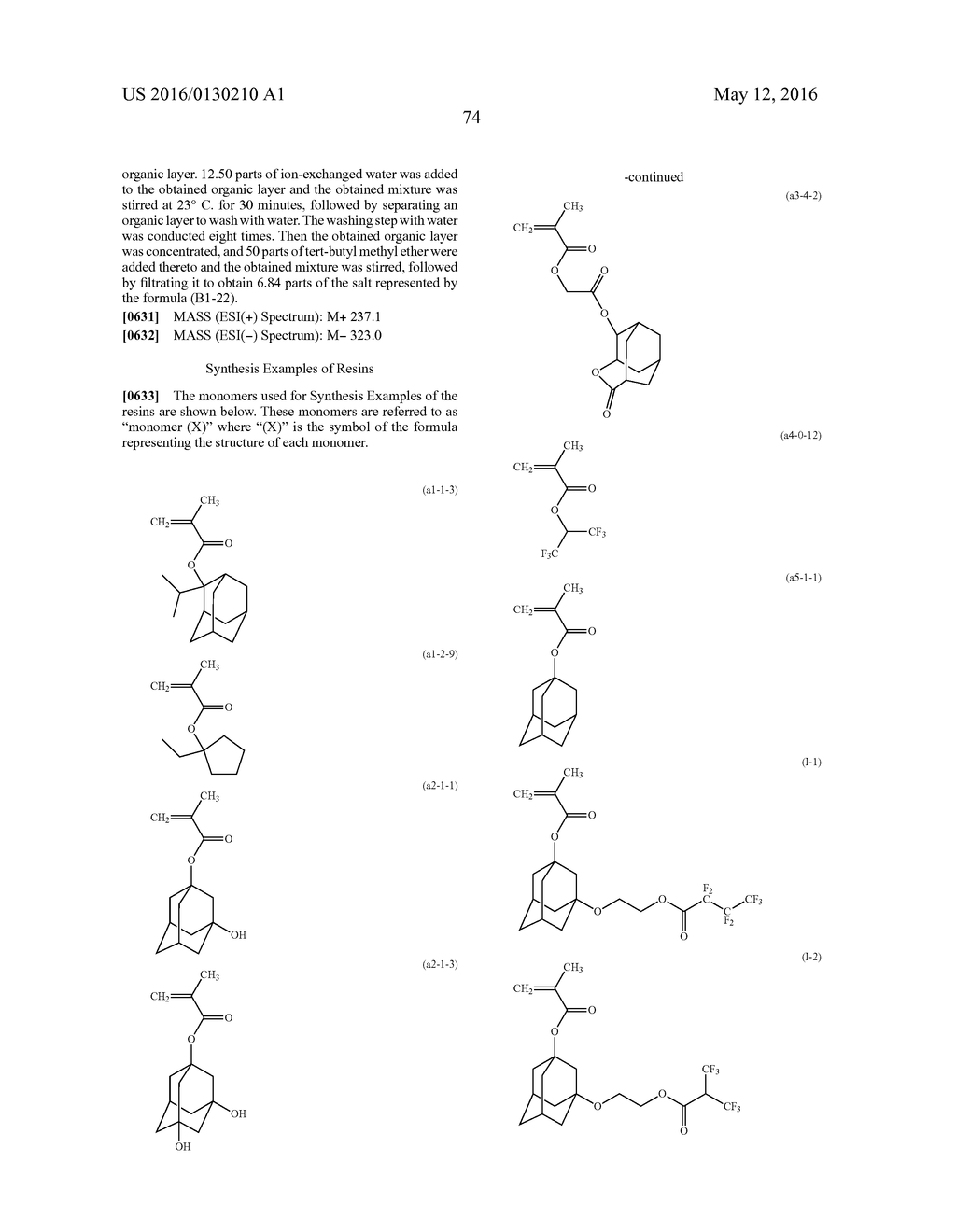 COMPOUND, RESIN, RESIST COMPOSITION AND METHOD FOR PRODUCING RESIST     PATTERN - diagram, schematic, and image 75