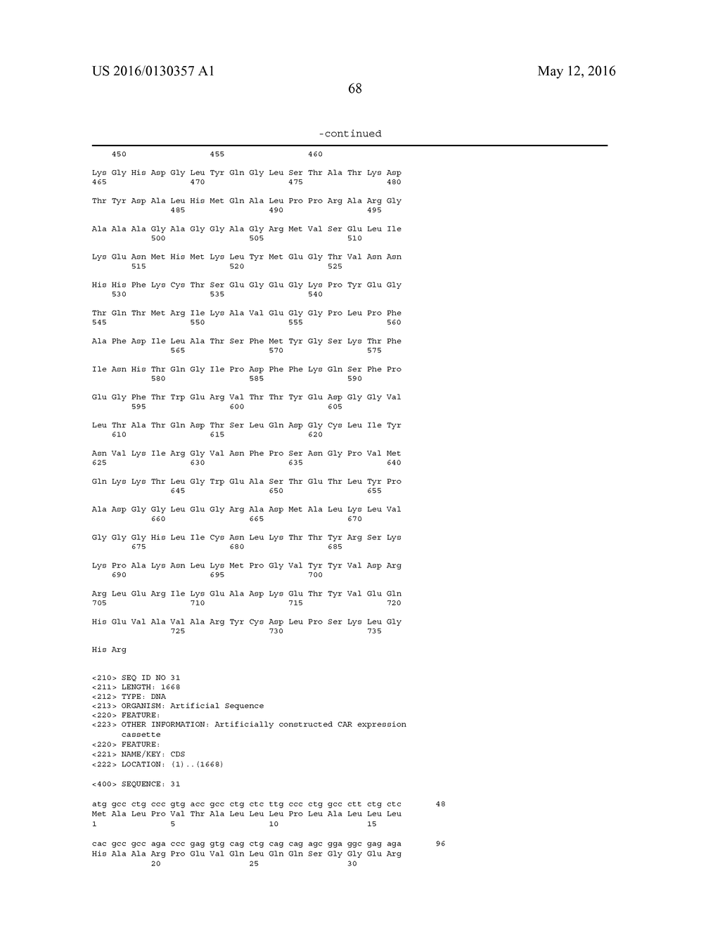 COMPOSITIONS COMPRISING CHIMERIC ANTIGEN RECEPTORS, T CELLS COMPRISING THE     SAME, AND METHODS OF USING THE SAME - diagram, schematic, and image 101