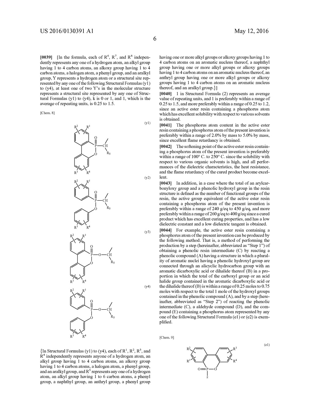 ACTIVE ESTER RESIN CONTAINING PHOSPHORUS ATOM, EPOXY RESIN COMPOSITION AND     CURED PRODUCT THEREOF, PREPREG, CIRCUIT BOARD, AND BUILD-UP FILM - diagram, schematic, and image 09