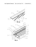 Movable foil blade for papermaking on a fourdrinier, including the lead     blade on the forming board box diagram and image