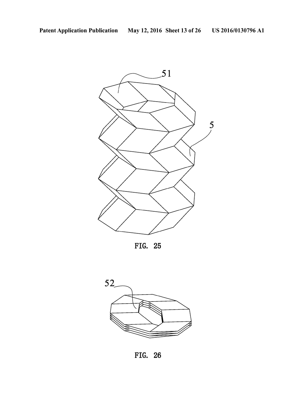 Foldable tubular element with one rigid degree of freedom - diagram, schematic, and image 14