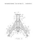 Combination portable industrial/survey instrument stand with conveyance     capacities diagram and image