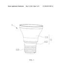 BULB CUP STRUCTURE AND LED BULB COMPRISING THE SAME diagram and image