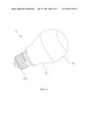 BULB CUP STRUCTURE AND LED BULB COMPRISING THE SAME diagram and image