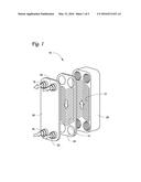 BRAZED HEAT EXCHANGER WITH FLUID FLOW TO SERIALLY EXCHANGE HEAT WITH     DIFFERENT REFRIGERANT CIRCUITS diagram and image