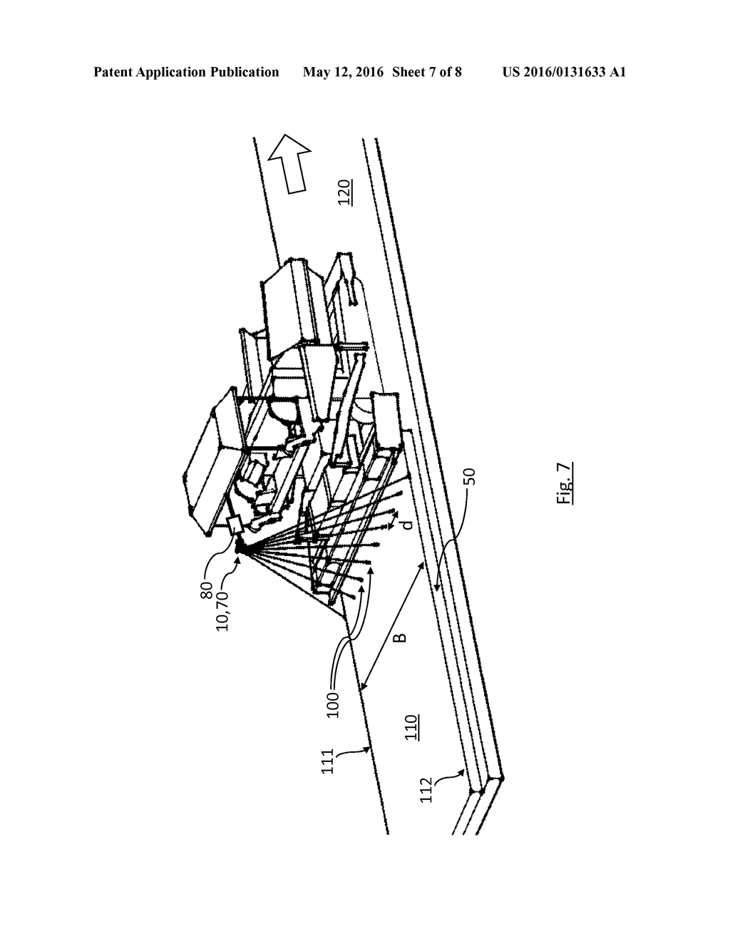 DEVICE AND METHOD FOR DETERMINING THE TEMPERATURE OF A ROAD BUILDING     MATERIAL APPLIED BY A CONSTRUCTION MACHINE, AND CONSTRUCTION MACHINE     COMPRISING SUCH A DEVICE - diagram, schematic, and image 08