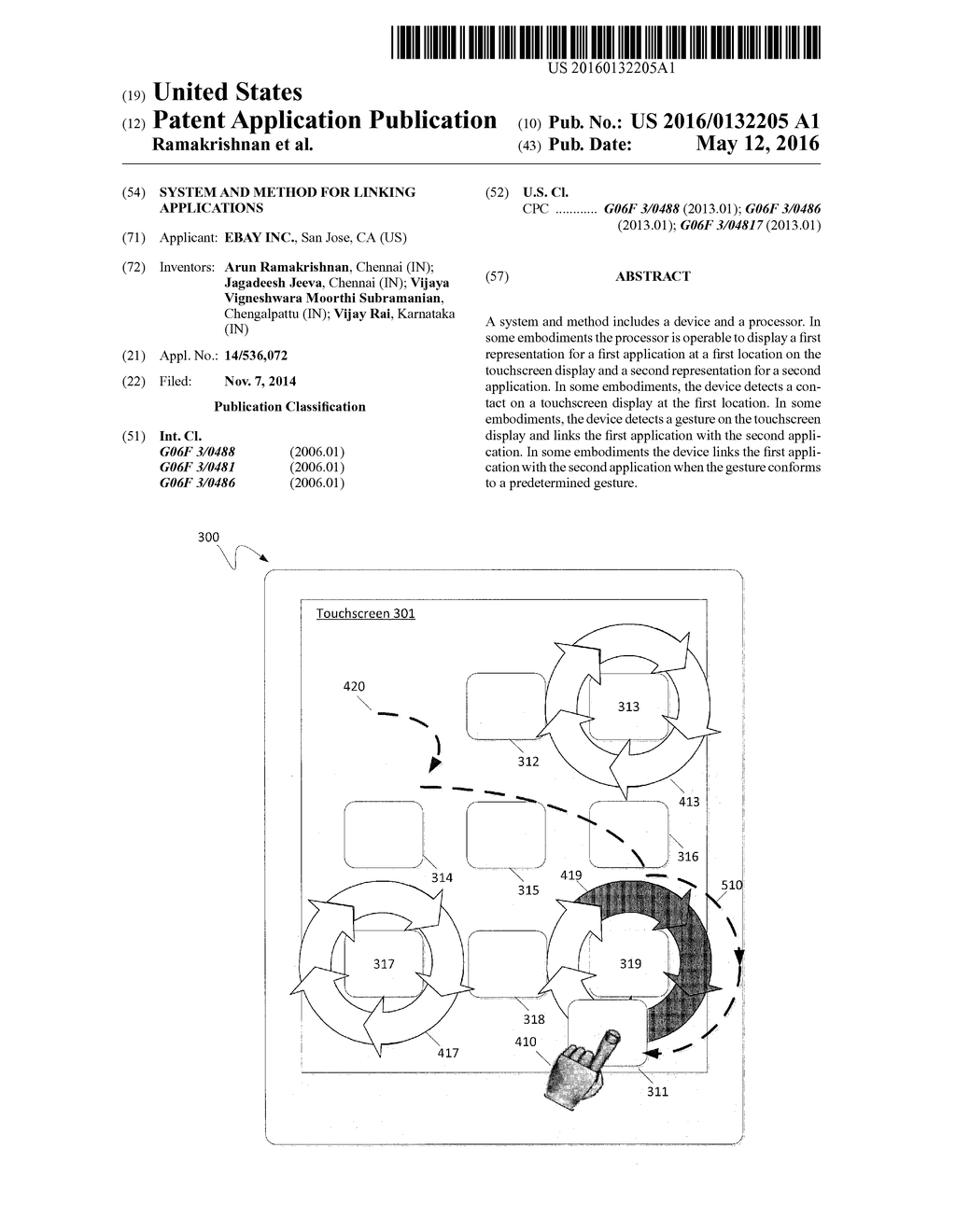 SYSTEM AND METHOD FOR LINKING APPLICATIONS - diagram, schematic, and image 01