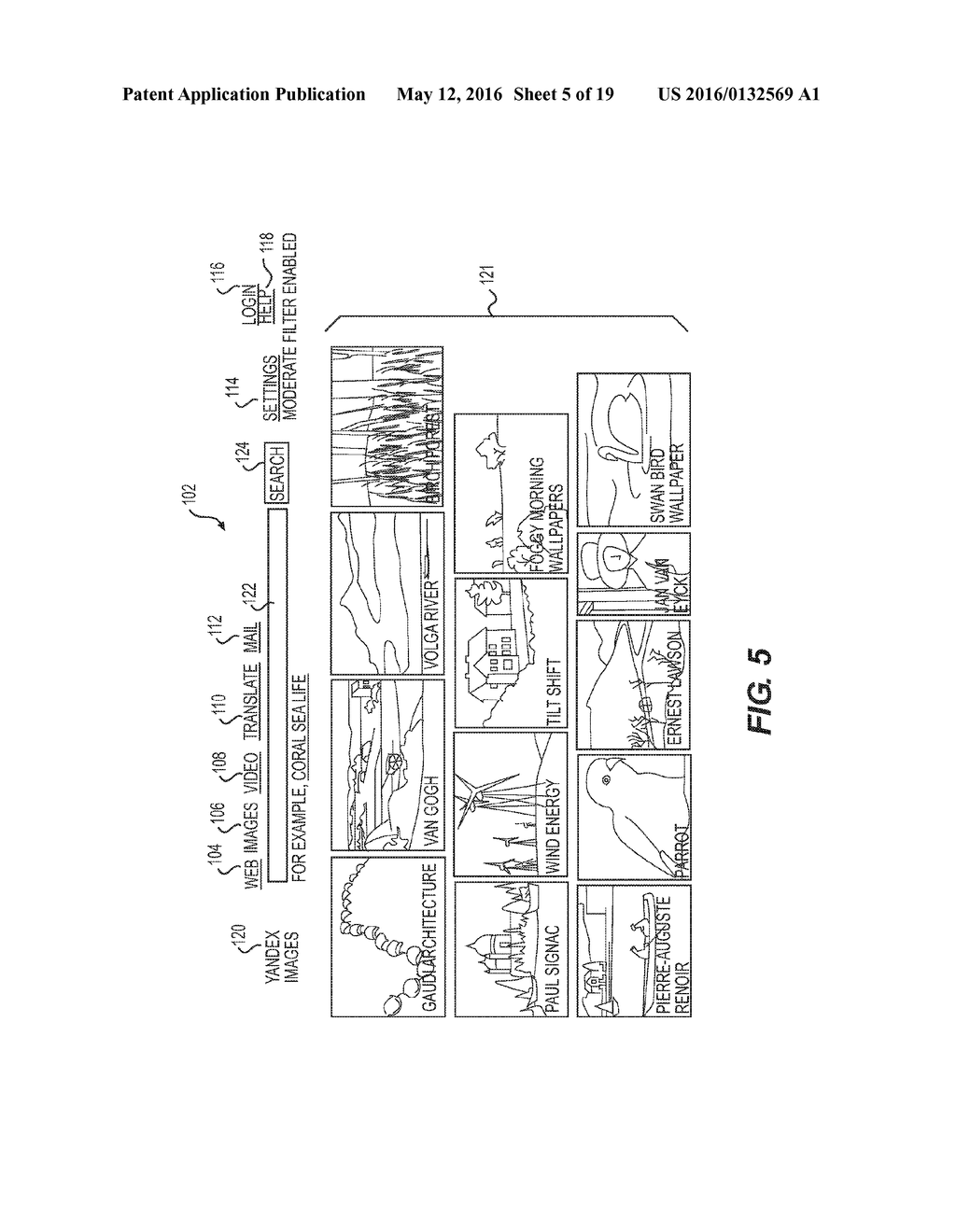 METHOD AND SYSTEM FOR PRESENTING IMAGE INFORMATION TO A USER OF A CLIENT     DEVICE - diagram, schematic, and image 06