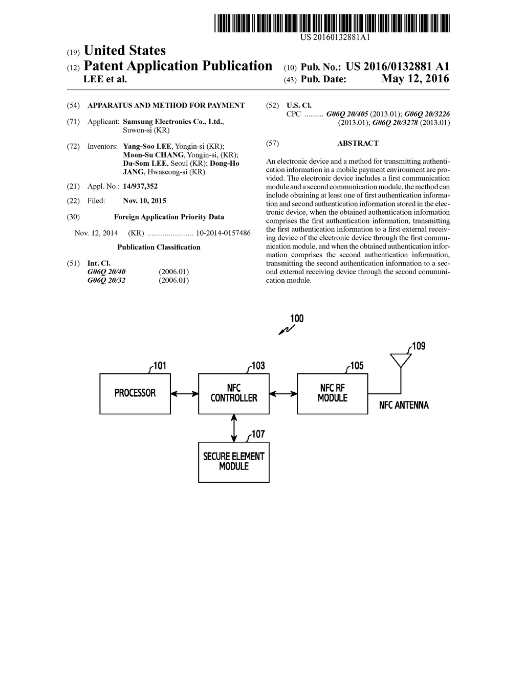 APPARATUS AND METHOD FOR PAYMENT - diagram, schematic, and image 01