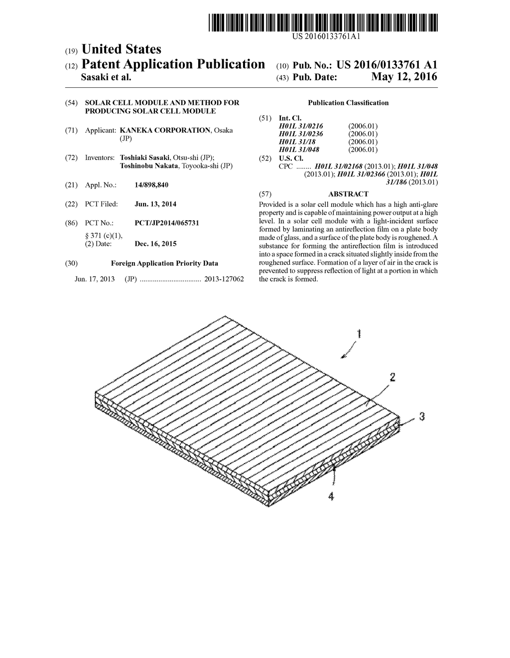 SOLAR CELL MODULE AND METHOD FOR PRODUCING SOLAR CELL MODULE - diagram, schematic, and image 01