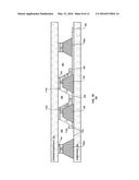 WAFER SCALE THERMOELECTRIC ENERGY HARVESTER HAVING INTERLEAVED, OPPOSING     THERMOELECTRIC LEGS AND MANUFACTURING TECHNIQUES THEREFOR diagram and image