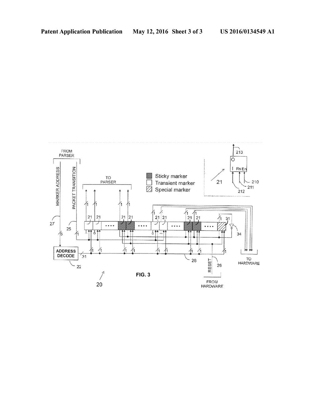 STICKY AND TRANSIENT MARKERS FOR A PACKET PARSER - diagram, schematic, and image 04