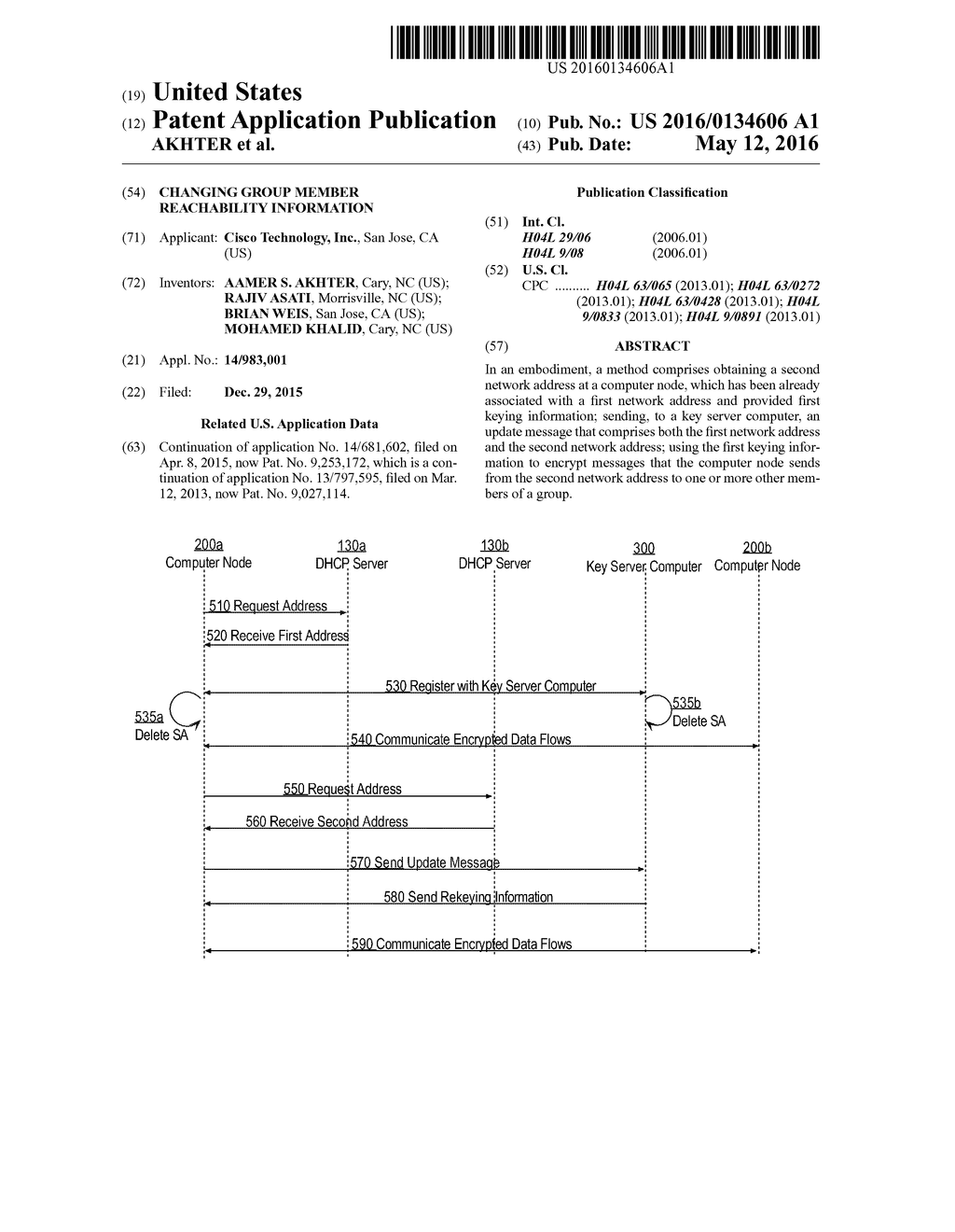 CHANGING GROUP MEMBER REACHABILITY INFORMATION - diagram, schematic, and image 01