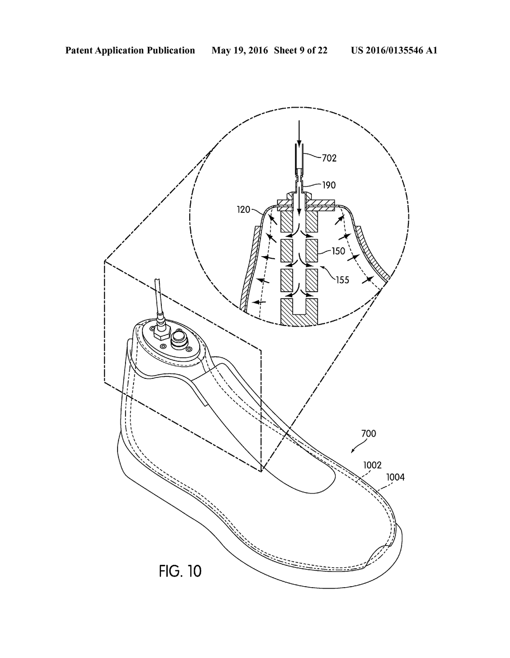 Method of Using an Inflatable Member to Customize an Article - diagram, schematic, and image 10