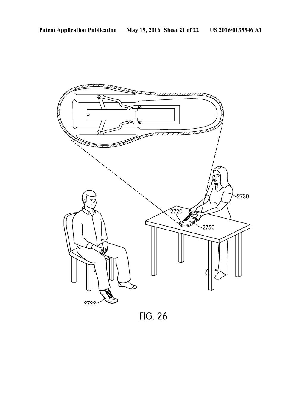 Method of Using an Inflatable Member to Customize an Article - diagram, schematic, and image 22