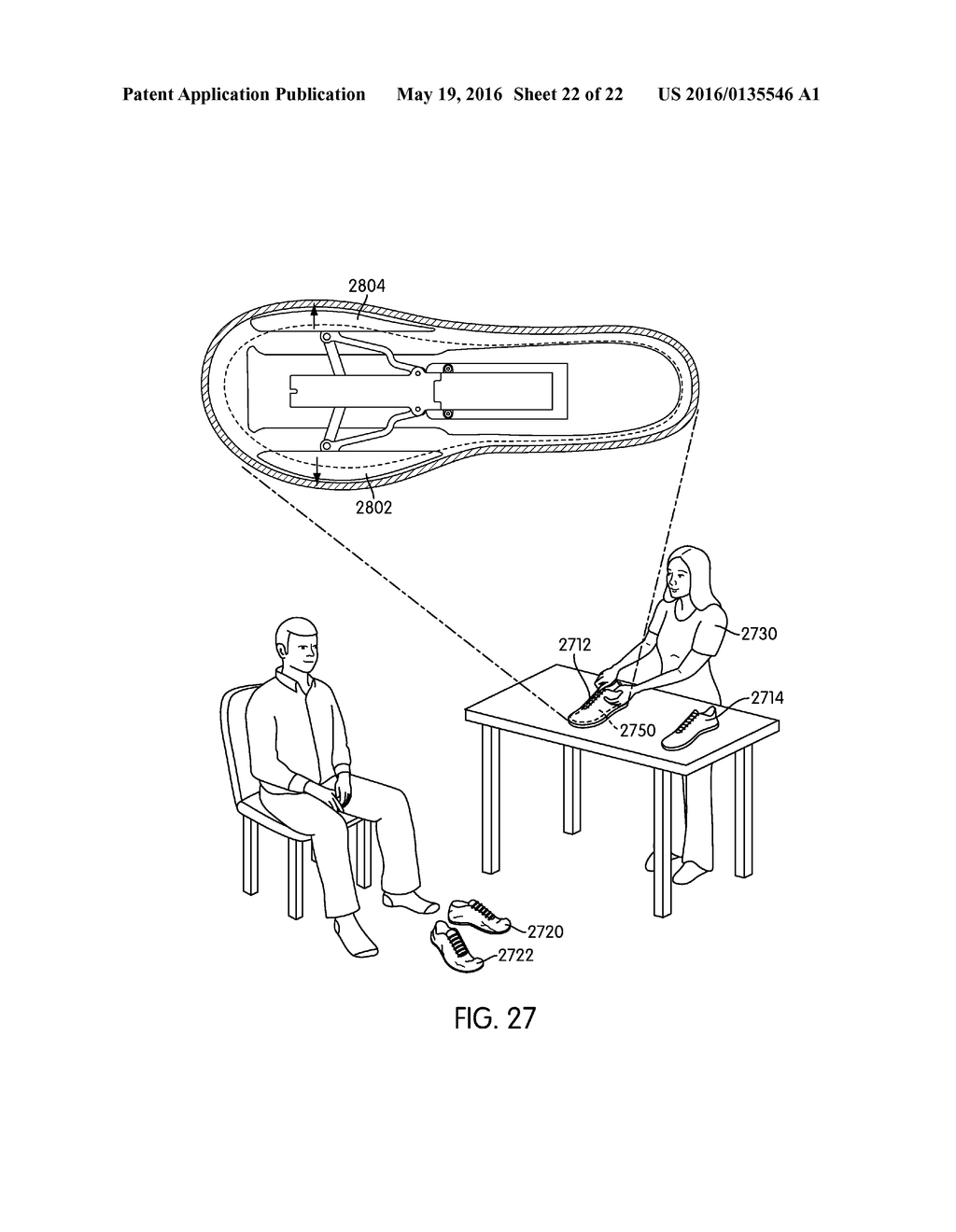 Method of Using an Inflatable Member to Customize an Article - diagram, schematic, and image 23