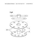 RELEASABLE INTERLOCKING FASTENING DEVICE FOR ATTACHING ADJACENT PARTS diagram and image