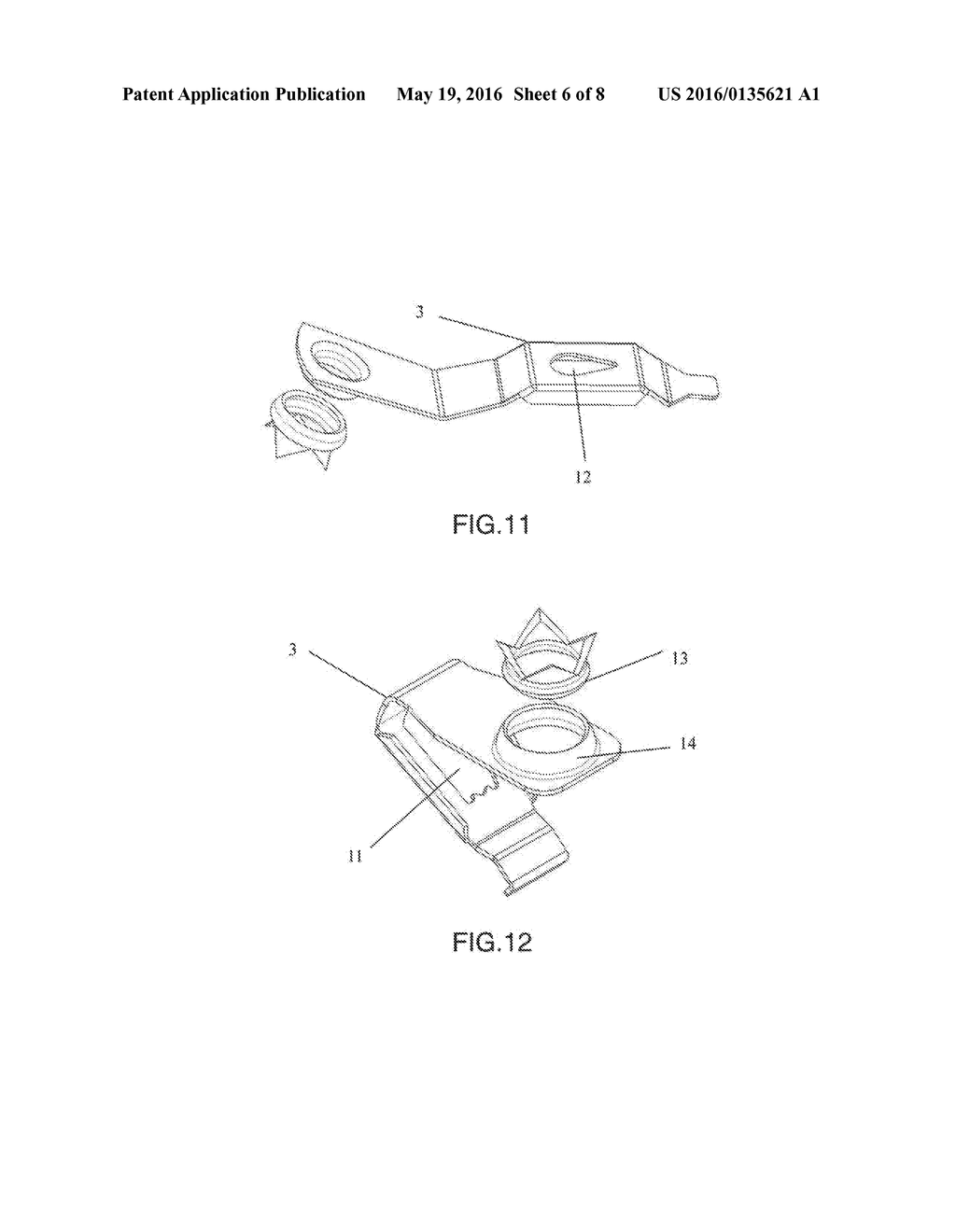 FIXING PIECE CONNECTING TO A PHOTO FRAME BACKING BOARD AND MANUFACTURING     METHOD THEREOF - diagram, schematic, and image 07