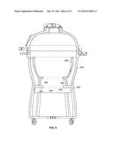 Kamado-Style Charcoal Grill Assemblies diagram and image