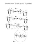 GROWING SPINAL RODS AND PEDICLE SCREWS FOR SECURING MULTIPLE SPINAL RODS diagram and image