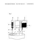 METHOD AND DEVICE FOR SEPARATING BLOOD USING A CENTRIFUGE diagram and image