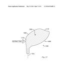 AERODYNAMIC GOLF CLUB HEAD diagram and image