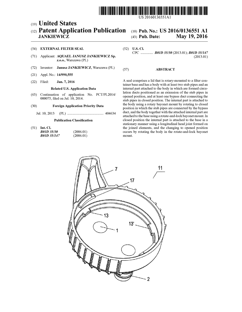 EXTERNAL FILTER SEAL - diagram, schematic, and image 01