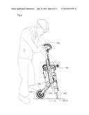 HAND-HELD ERGONOMIC JACKHAMMER HOLDER FOR CONCRETE FLOOR CHIPPING,     JACKHAMMER AND HOLDER ASSEMBLY, AND METHOD OF USE THEREOF diagram and image