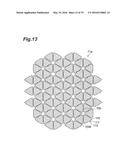 METHOD FOR PRODUCING HONEYCOMB STRUCTURES AND CLOSING TOOL FOR GREEN     HONEYCOMB MOLDED BODIES diagram and image