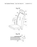 VEHICLE SEAT BACK WITH FEATURE FOR GRASPING OF SEATBELT diagram and image