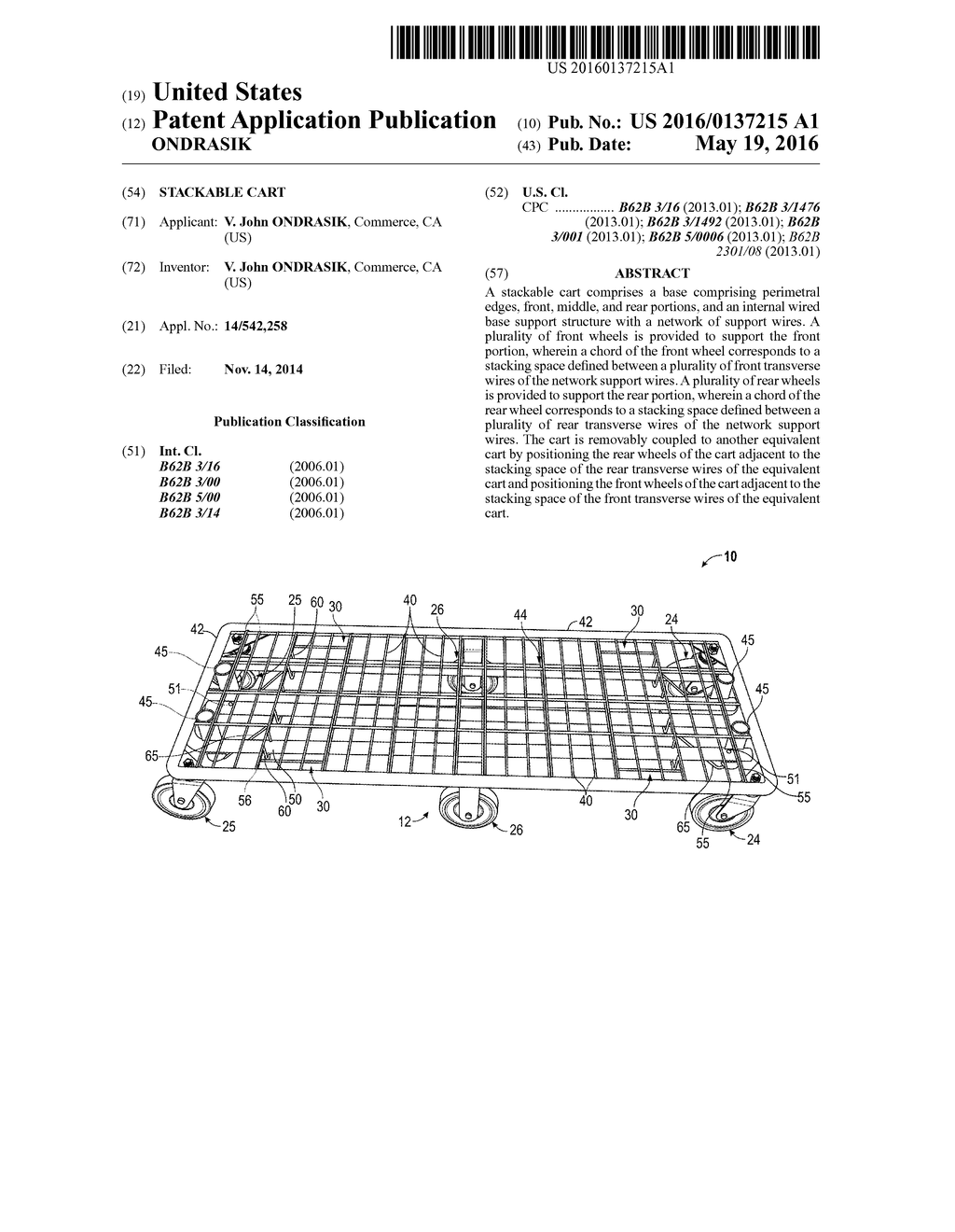 STACKABLE CART - diagram, schematic, and image 01