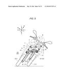 VEHICLE PROVIDED WITH LEANING-CAPABLE VEHICLE-BODY FRAME AND TWO FRONT     WHEELS diagram and image