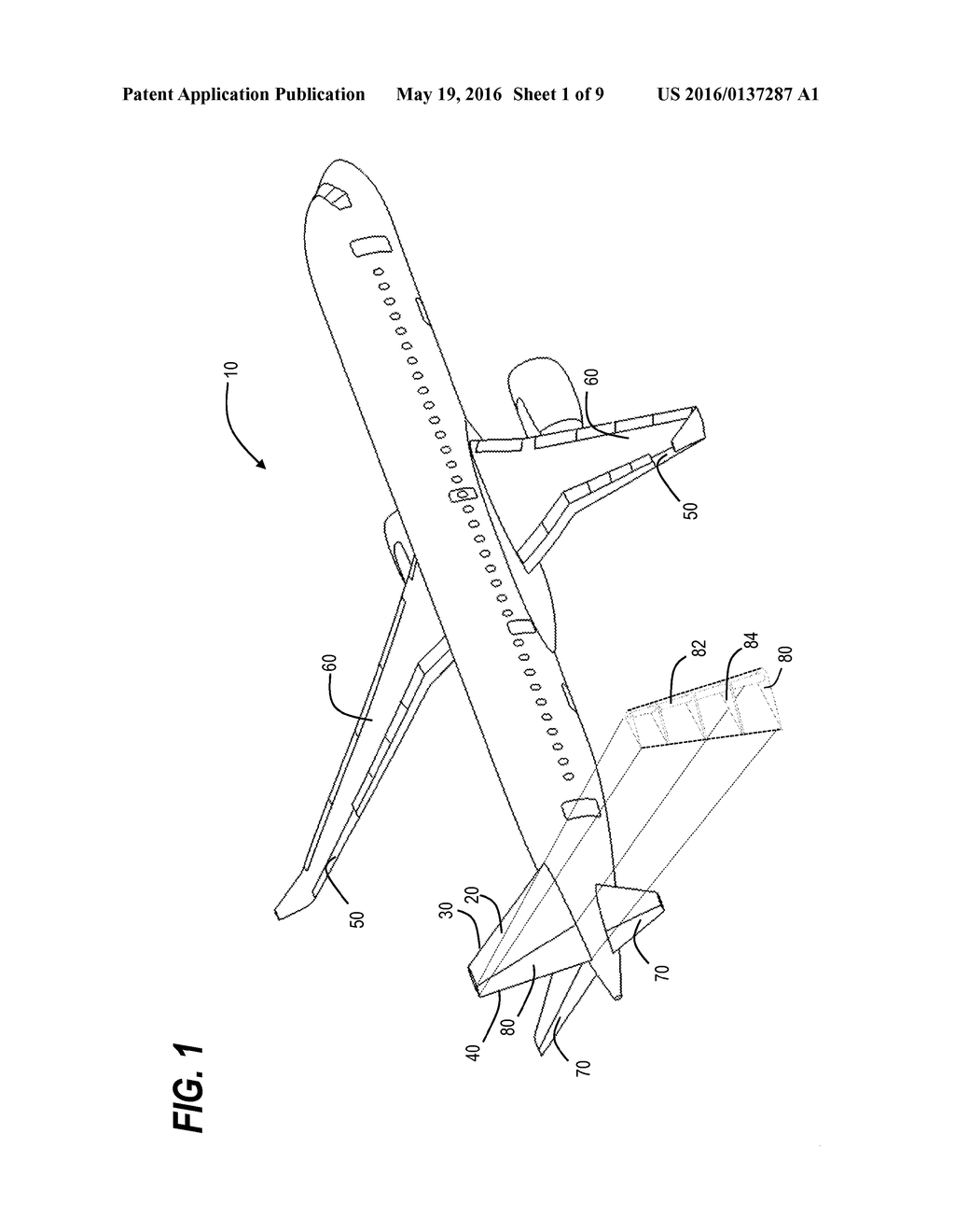 Structural Arrangement and Method of Fabricating A Composite Trailing Edge     Control Surface - diagram, schematic, and image 02
