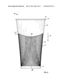 Reusable Cup with Integrated Ribbed Heat Sink Sheath diagram and image