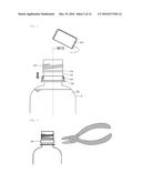 BOTTLE-SHAPED RESIN CONTAINER diagram and image