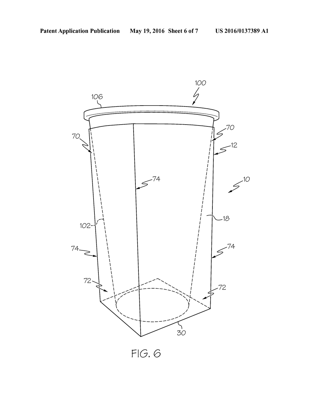 SQUARE FOLDABLE INSULATED CUP SLEEVE - diagram, schematic, and image 07