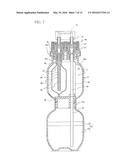 TWO-LIQUID DISCHARGE CONTAINER diagram and image